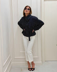 Trench Amina pois bianco