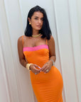 Dress Flora arancio