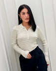Polo a costine Ipek beige