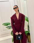 Tailleur bordeaux Jade'