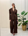 Tailleur marrone Jade'