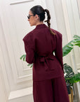 Tailleur bordeaux Jade'