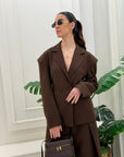 Tailleur marrone Jade'