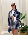 Blazer a quadri Clarissa LUMINA