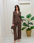 Tailleur Gioia marrone