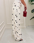 Jeans pois Funny bianco "LUMINA"