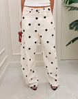 Jeans pois Funny bianco "LUMINA"