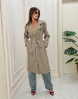 Trench lungo Nelly fango