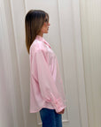 Camicia in satin Lory pink