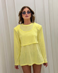 Maxi shirt Logan giallo