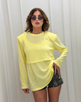 Maxi shirt Logan giallo