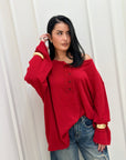 Maglia serafino Nicla rossa