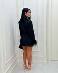 Dress a giacca gessato