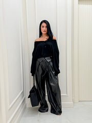 Pantalone in ecopelle Clara